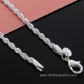 Twisted Stainless Steel Chain Necklace Men Chain Necklace